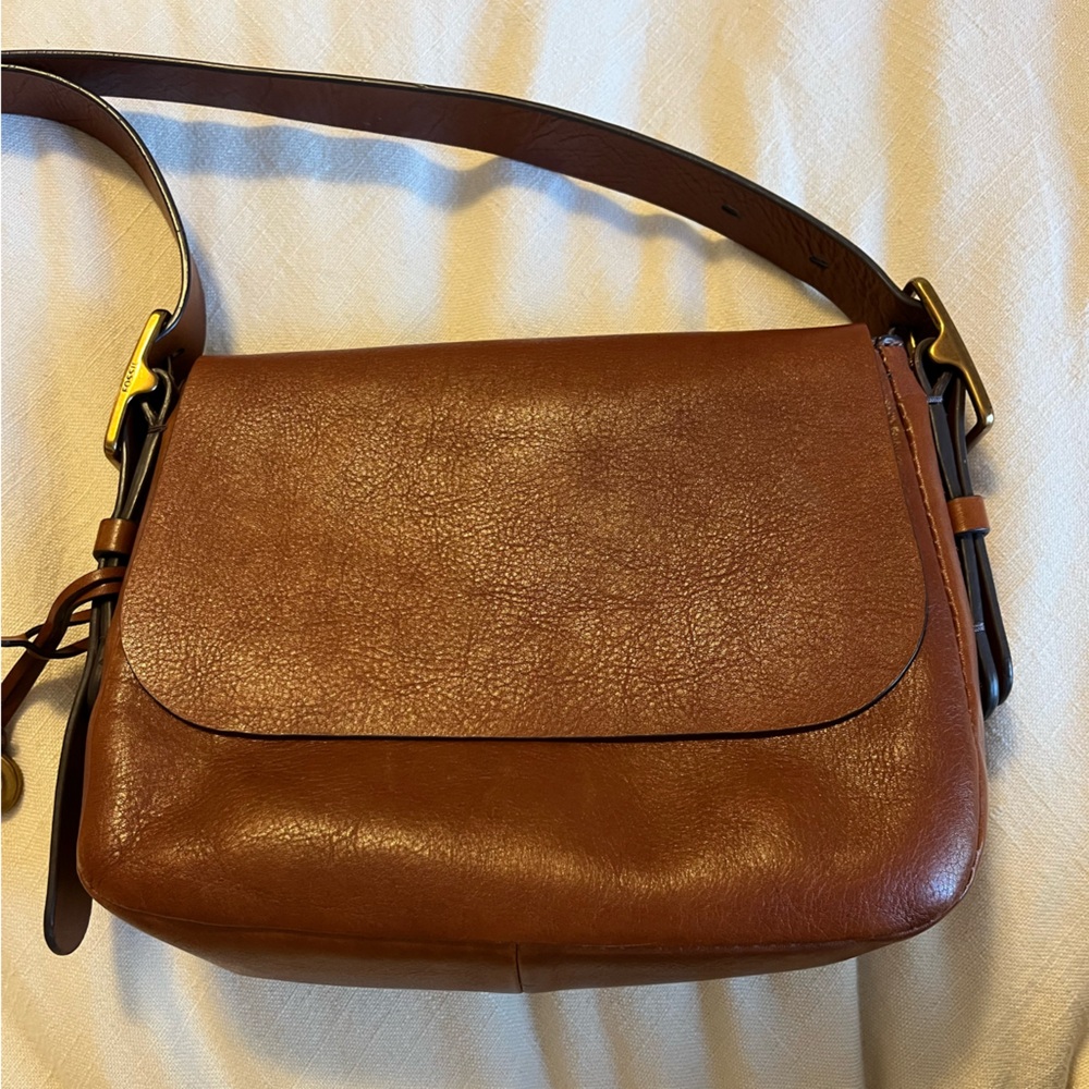 Fossil Brown Leather Handbag